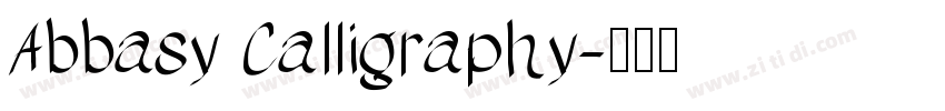 Abbasy Calligraphy字体转换